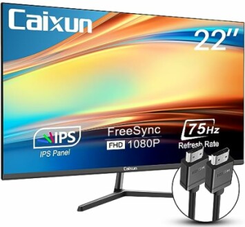 Critique du Moniteur Caixun 22 Pouces FHD 1080P avec FreeSync - Guide d'Achat